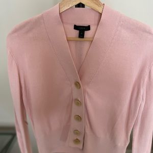 J.CREW Women's Lightweight Cardigan Sweater, Blush - Size M.